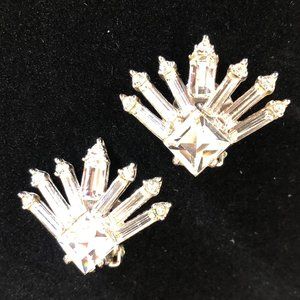 Gorgeous Bogoff Rhinestone Earrings!